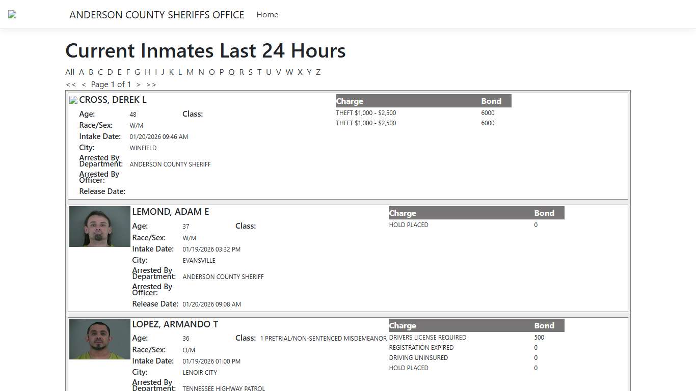 Inmates - ISOMS Portal